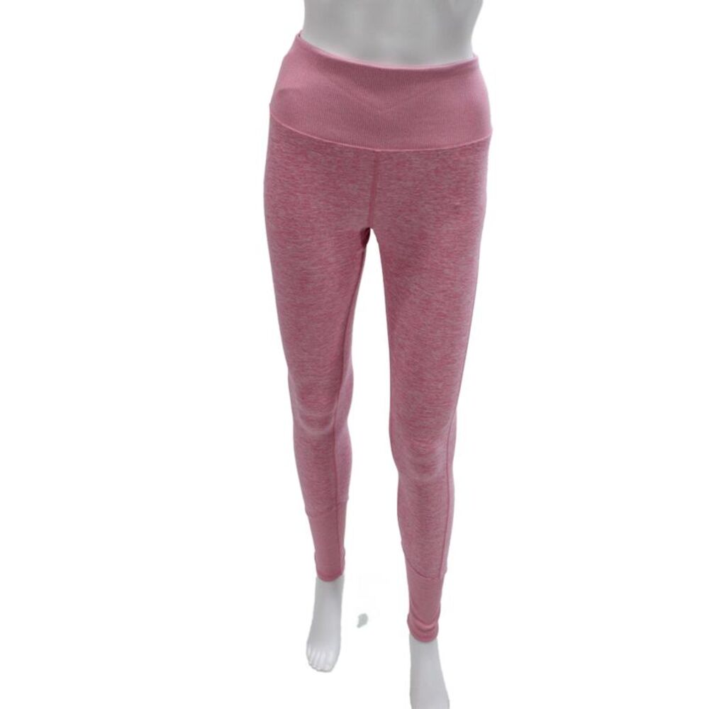 Alo Women Ankle Leggings Pink Flecked Polyester Athleisure Size M